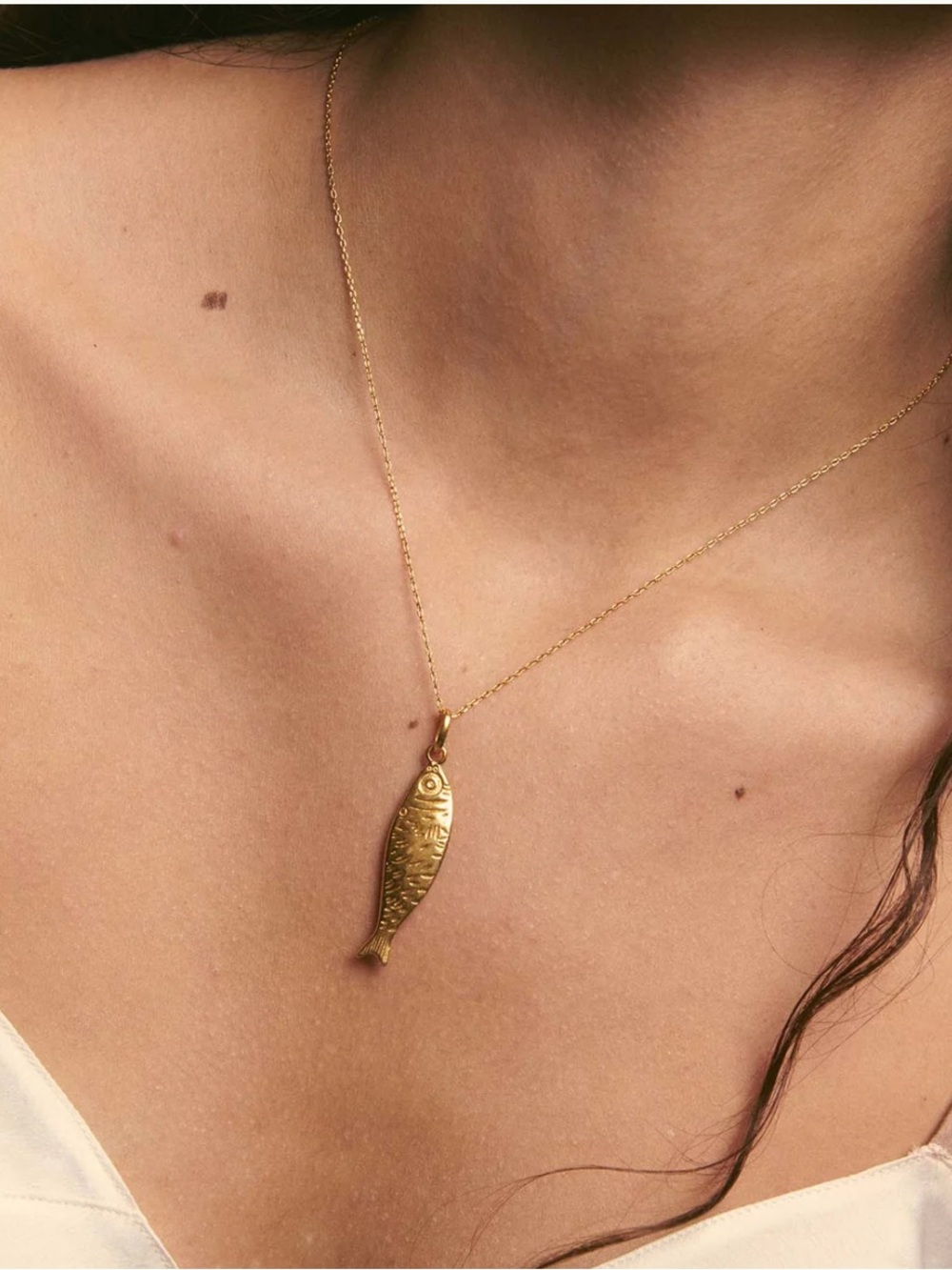 Alhaja Cult Store Sardina Gold Charm Necklace 18K plated